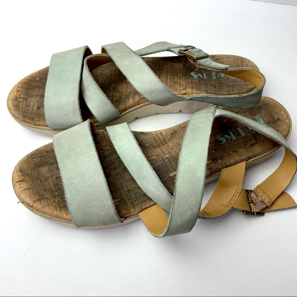 Kork-Ease Sindre Blue Platform Sandal - Picture 5 of 7